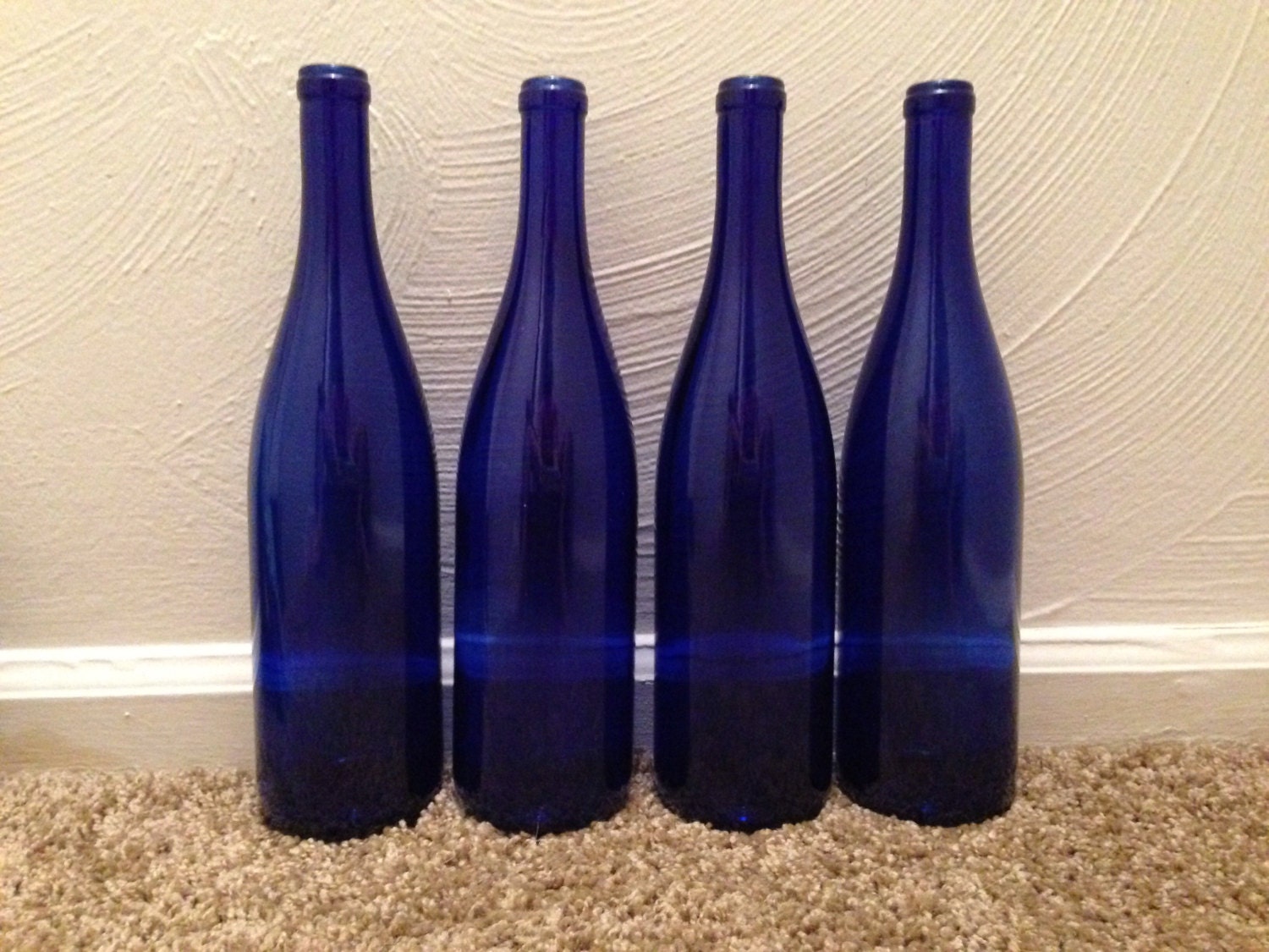 1 Wine Bottle Cobalt Blue