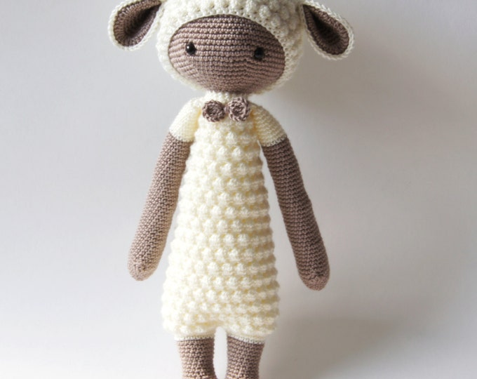 Crochet Toy Doll Animal Lamb Sheep Amigurumi Lalylala Doll Handmade