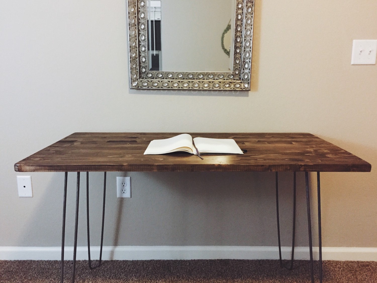 Hairpin Leg Desk Table 24in x 48in