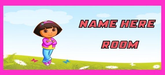 Dora The Explorer Bedroom Door Plaque/Sign by AllSortsOfGifts2015