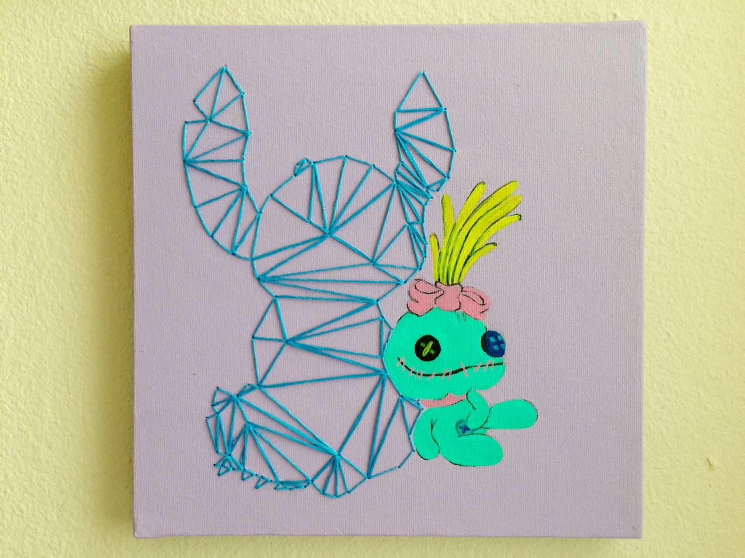 Stitch Canvas Art 10x10 canvas Lilo and Stitch Disney