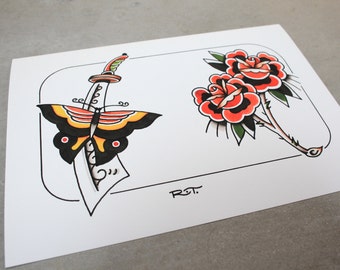 Tattoo Flash Print