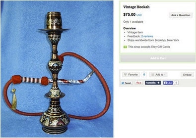 Vintage hookah