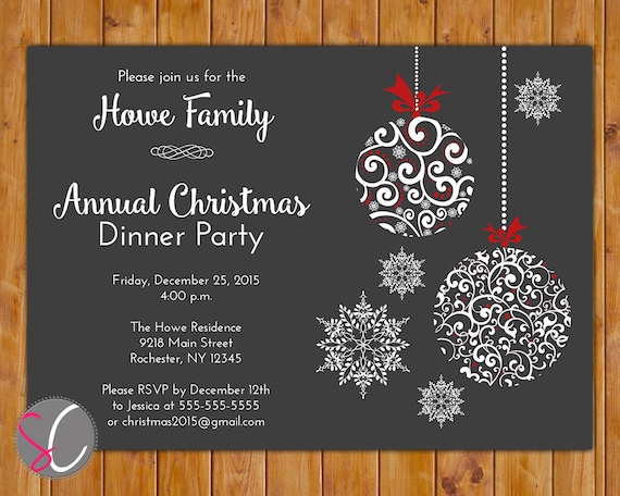 Christmas Party Invitations Layouts 6