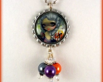 Jasmine Becket Griffith " Poissons Volants: Le Portrait " necklace