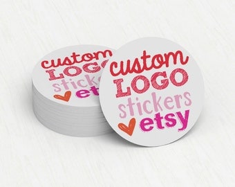 Custom Stickers Custom Logo Stickers Personalized Stickers Product Labels Adhesive Labels Return Address Labels - YOUR LOGO or DESIGN