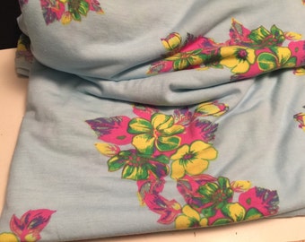 Stretch Jersey Knit Print Fabric 1 Yard (Irregular)