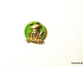 Brass Frog Button Tack Thumbtack Pushpin for Cork Bulletin Board Brass Frog Button Tack Thumbtack Pushpin for Cork Bulletin Board