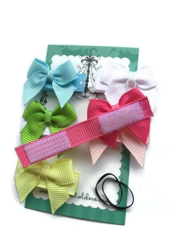 VELCRO® Hair Bow Baby Bow Tiny Baby Bows Small Baby Bows