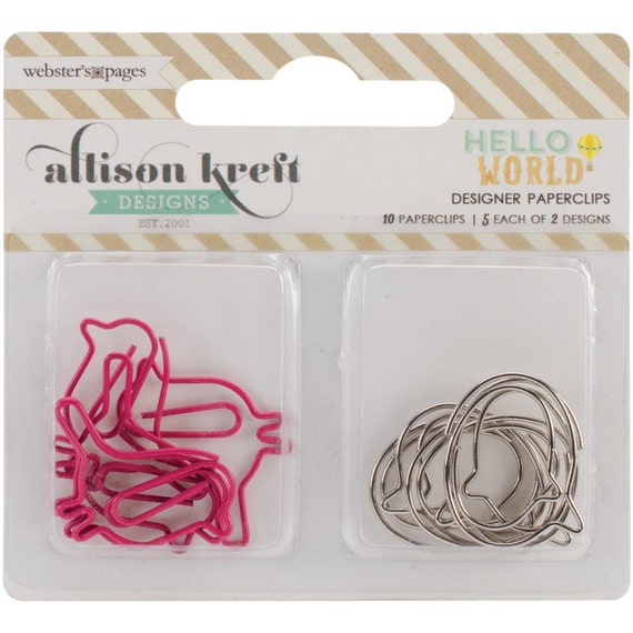 World Pack 10/Pkg Variety REDUCED crafts **PRICE Decorative designs and  Paper paper Clips methods