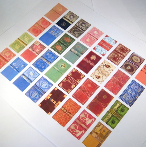 Miniature Book Covers Set 1 1:12 Scale Downloadable by whydgc