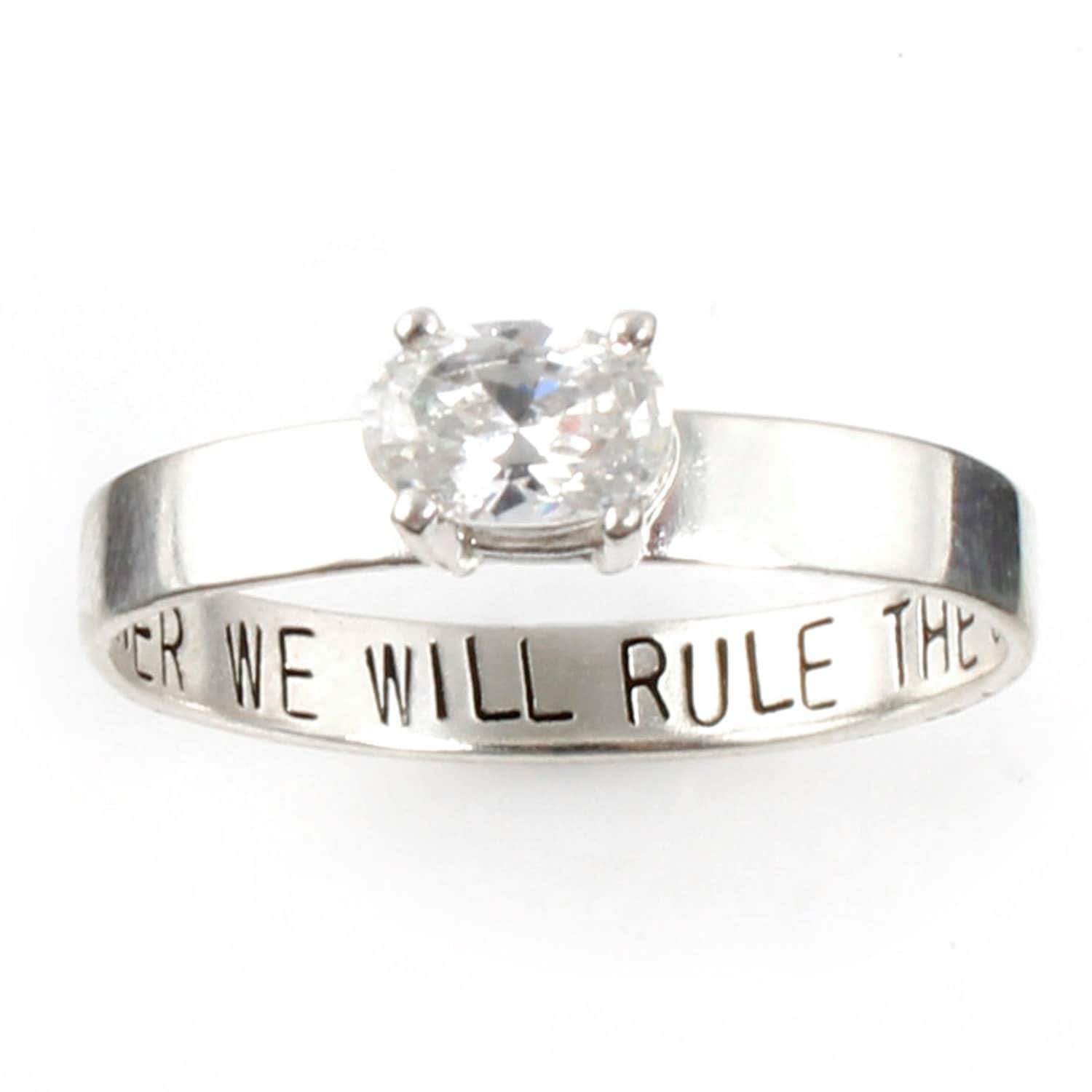 Engagement ring before wedding band