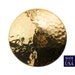 Gold Plated Hammered Dapped Domed Circle Pendant 35mm (4) mtl101C