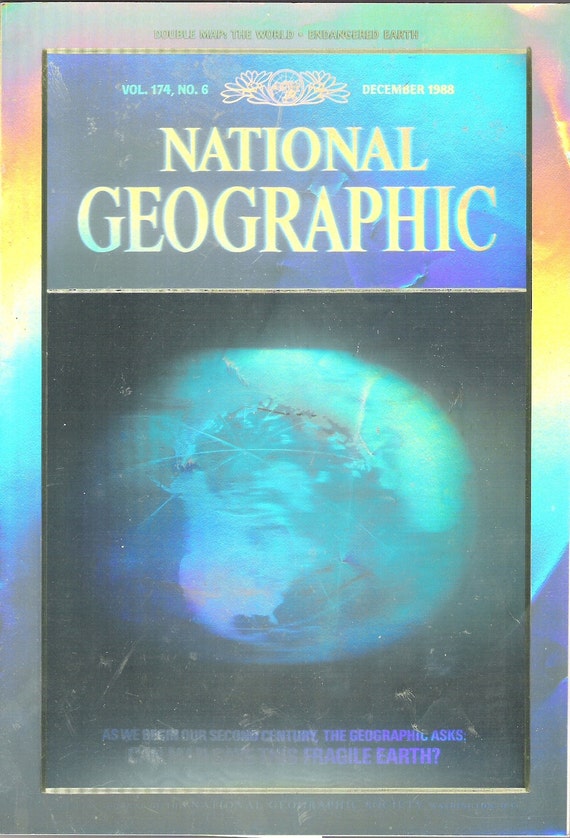 December 1988 National Geographic Magazine Hologram by gladsbag