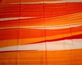 Clearance Marimekko 1 yd. x  63" Fabric Orange and Red  / no.33