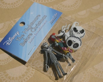 Disney Buttons - Nightmare Before Christmas Buttons - Halloween Sewing Bulk Buttons - 5 Shank Buttons