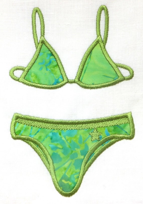 Bikini alpha embroidery design Bikini alpha embroidery design