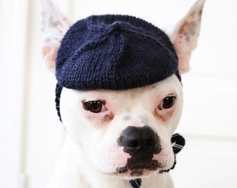 Dog Hat - Petite French Beret - Dog Beret - Pug Beret - French Bulldog Hat - French Bulldog Clothing - Pug Clothing