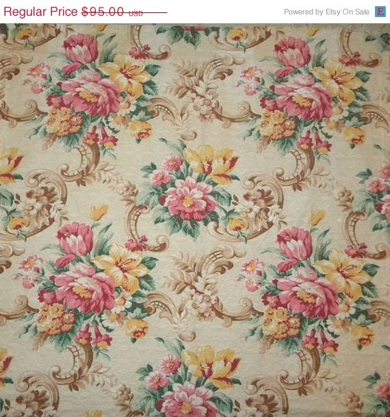 surprise 25 off sale shabby vintage barkcloth fabric by surprise 25 off sale shabby vintage barkcloth fabric by