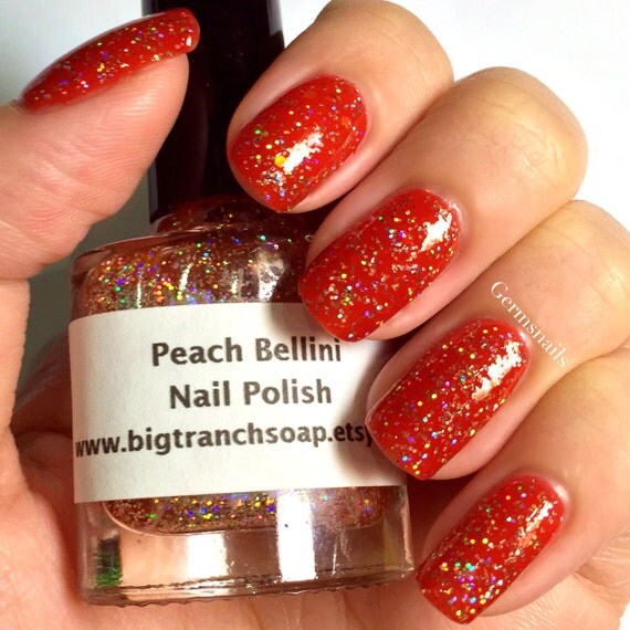 Holographic Nail Polish Micro Glitter Top Coat by BigTRanchSoap