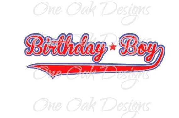 Download Baseball Birthday Boy SVG File dxf PDF eps ai jpg png.