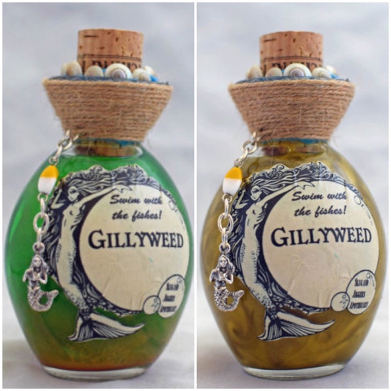 Gillyweed, A Harry Potter Decorative, Color Change Potion Bottle.