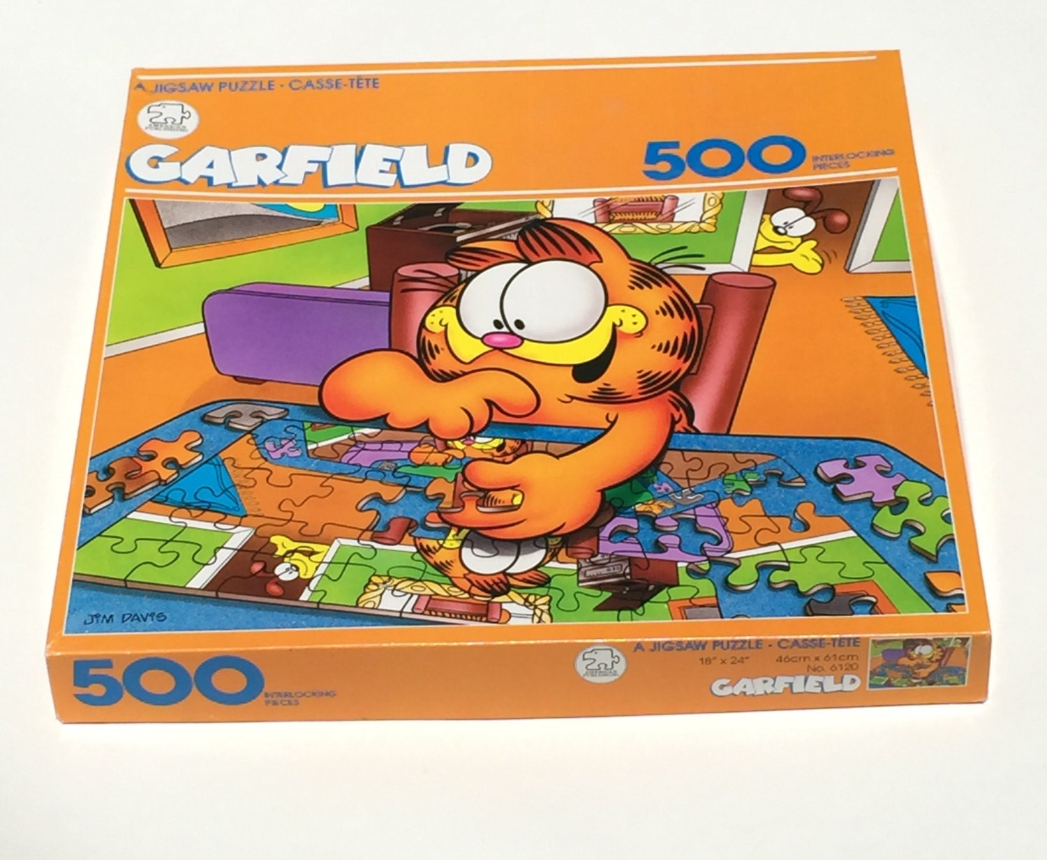 Vintage Jigsaw Puzzle Garfield American Publishing 500 Pieces