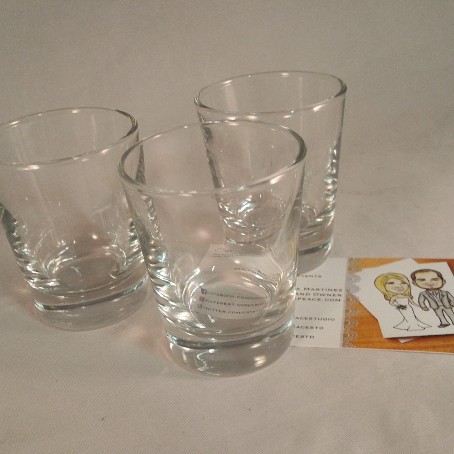 Vintage Inspired Cartoon Shot Glasses Cool by crystalpeacestudio
