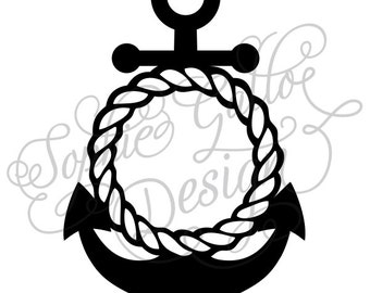 Download Ship's Wheel Monogram Pack SVG DXF digital by ...