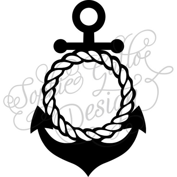 Rope Anchor Frame SVG DXF digital download by ...