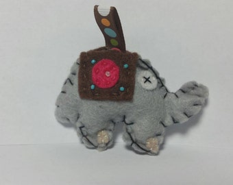 plush elephant keychain