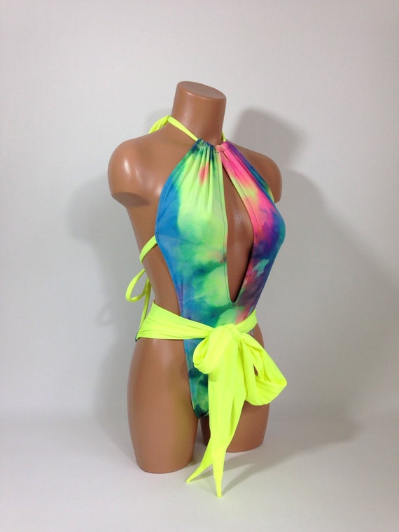 tie dye one piece bathing suit