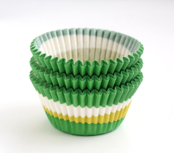50 Green Swirl Cupcake Liners, Green Birthday Party Cupcake Liners, Green Baking Cups Il_570xn