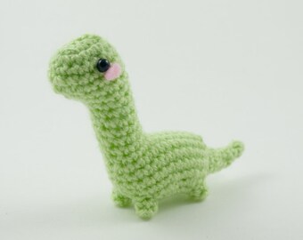 Diplodocus dinosaur amigurumi tiny plush toy dino Brontosaurus Apatosaurus
