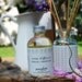 Reed Diffuser Set and Refill Oil Oakmoss Sandalwood Alcohol Free with Natural Undyed Reeds Eco Friendly Vegan