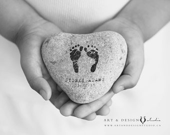 Baby Memorial Art Print, Baby Footprint Art, Loss of Baby Infant Sympathy Gift Art Print, Baby Memorial Gift Print