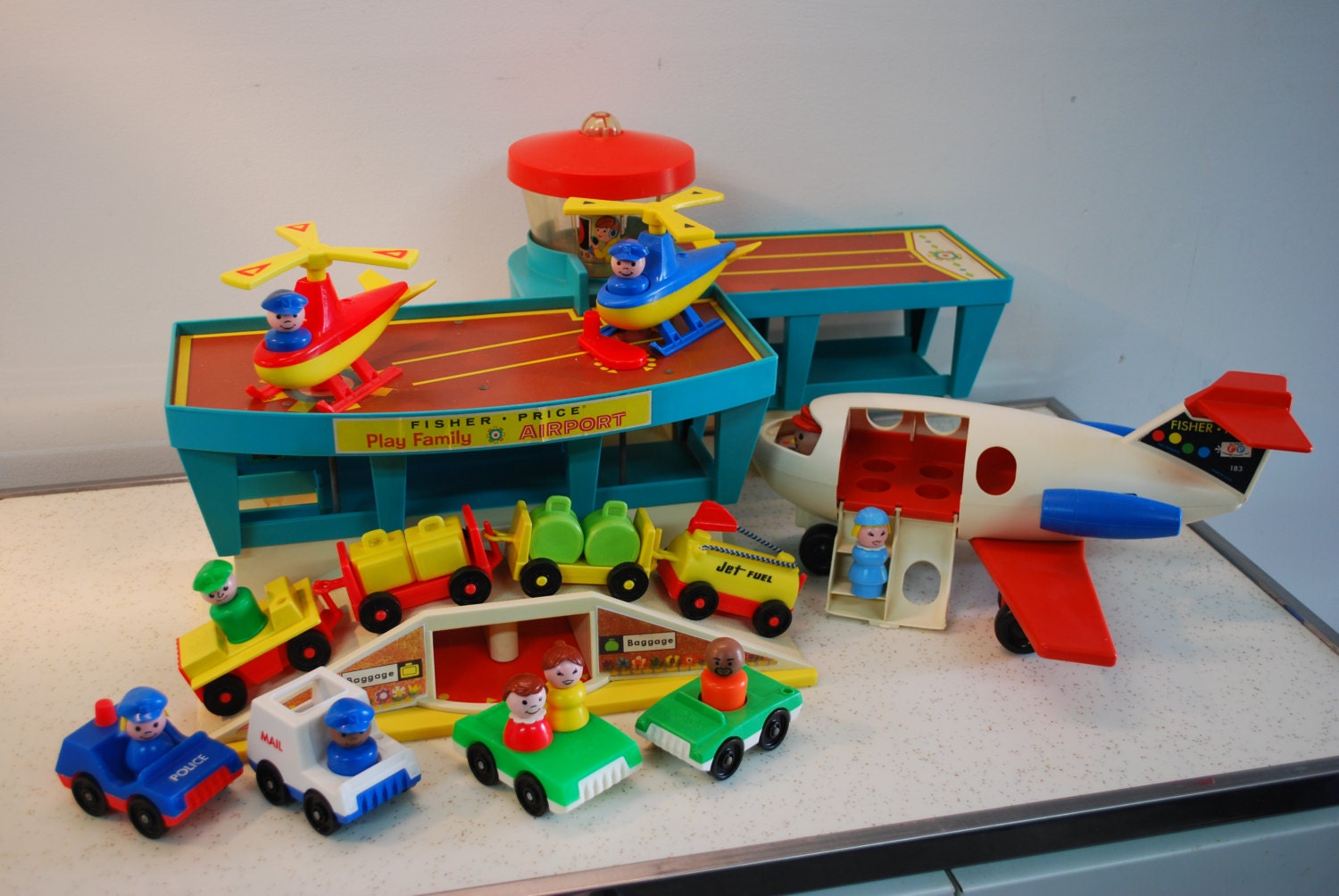 Vintage Fisher Price Little People Airport by