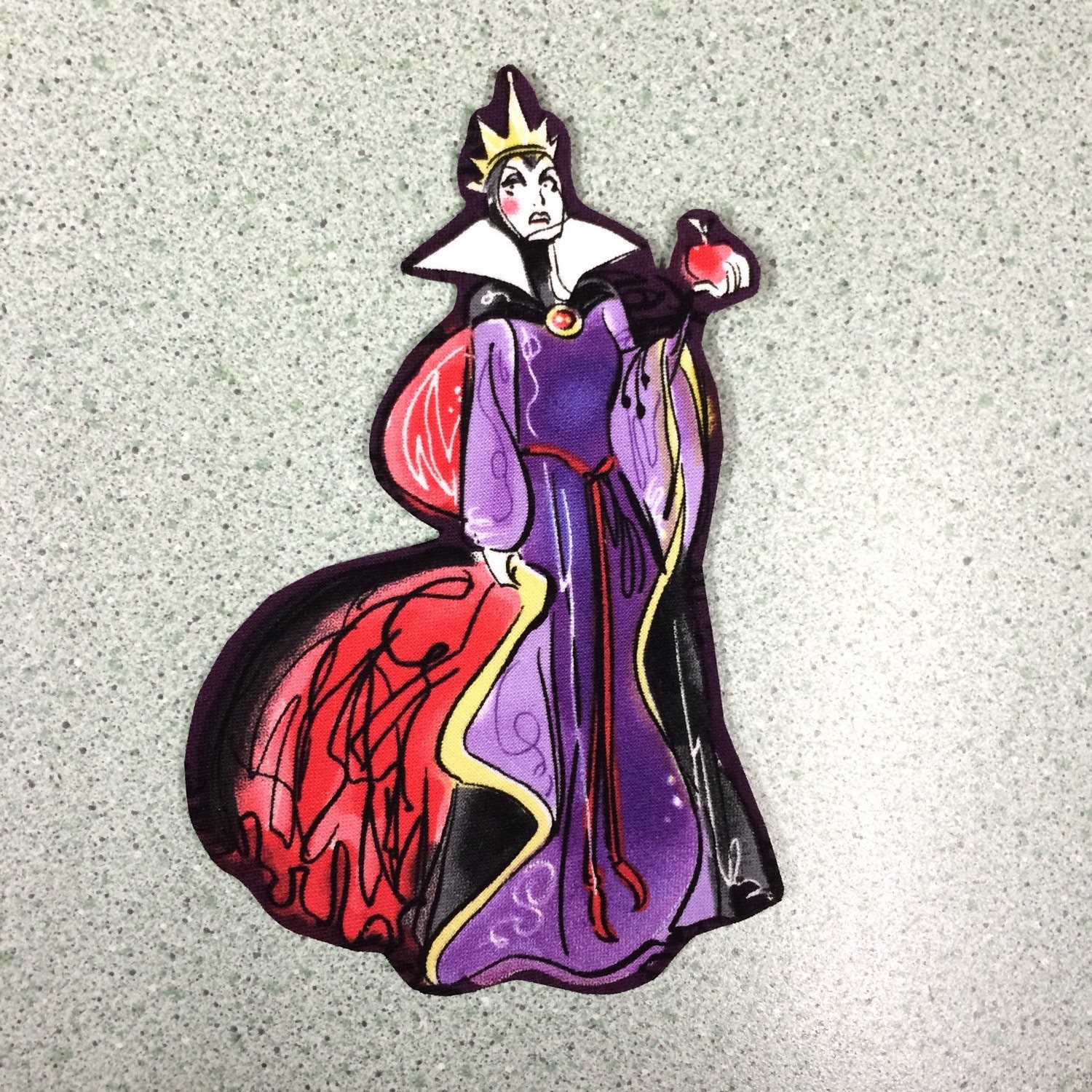 Large Evil Queen Disney Villain iron on applique by joyfuljanssens