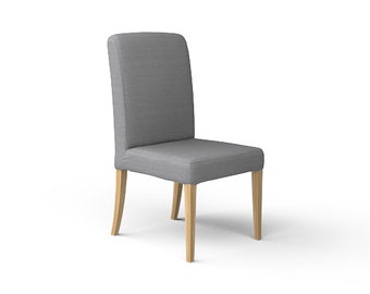 IKEA Henriksdal Dining Chair SLIPCOVER ONLY in Kino Ash fabric
