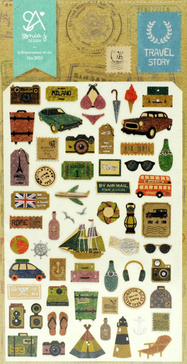 travel stickers scrapbooking stickers planner stickers life