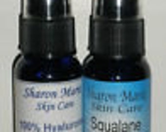 Hyaluronic Acid and Squalane Night Serum. 1 oz. each