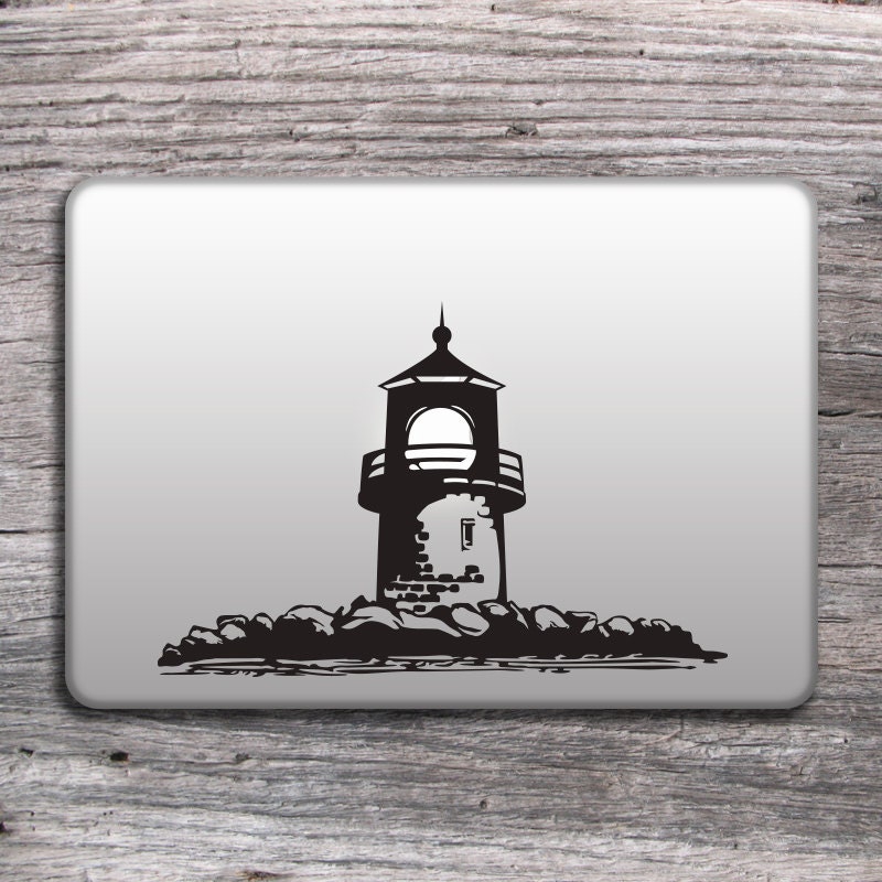 Lighthouse vinyl sticker for laptop Mac decals by EllyStudio