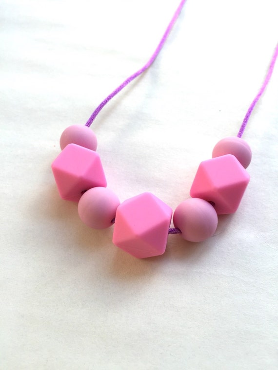 Baby Chew Necklace Silicone Beads by starryOctopus on Etsy