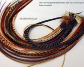 Free People Genuine Feather Hair Extension Clip - Bohemian Hippie Hair Accessory (Style #H0005)