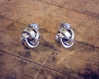 Sterling Silver Knot Earrings