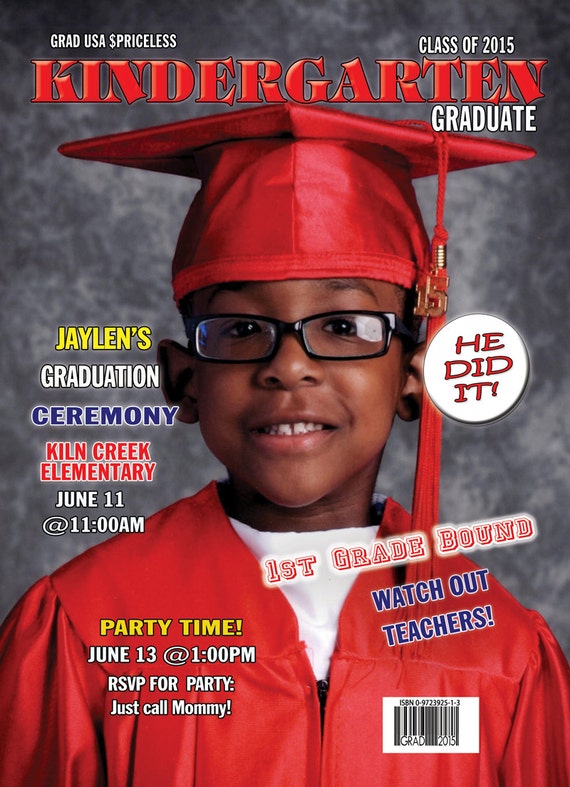 Graduation Magazine Cover Template