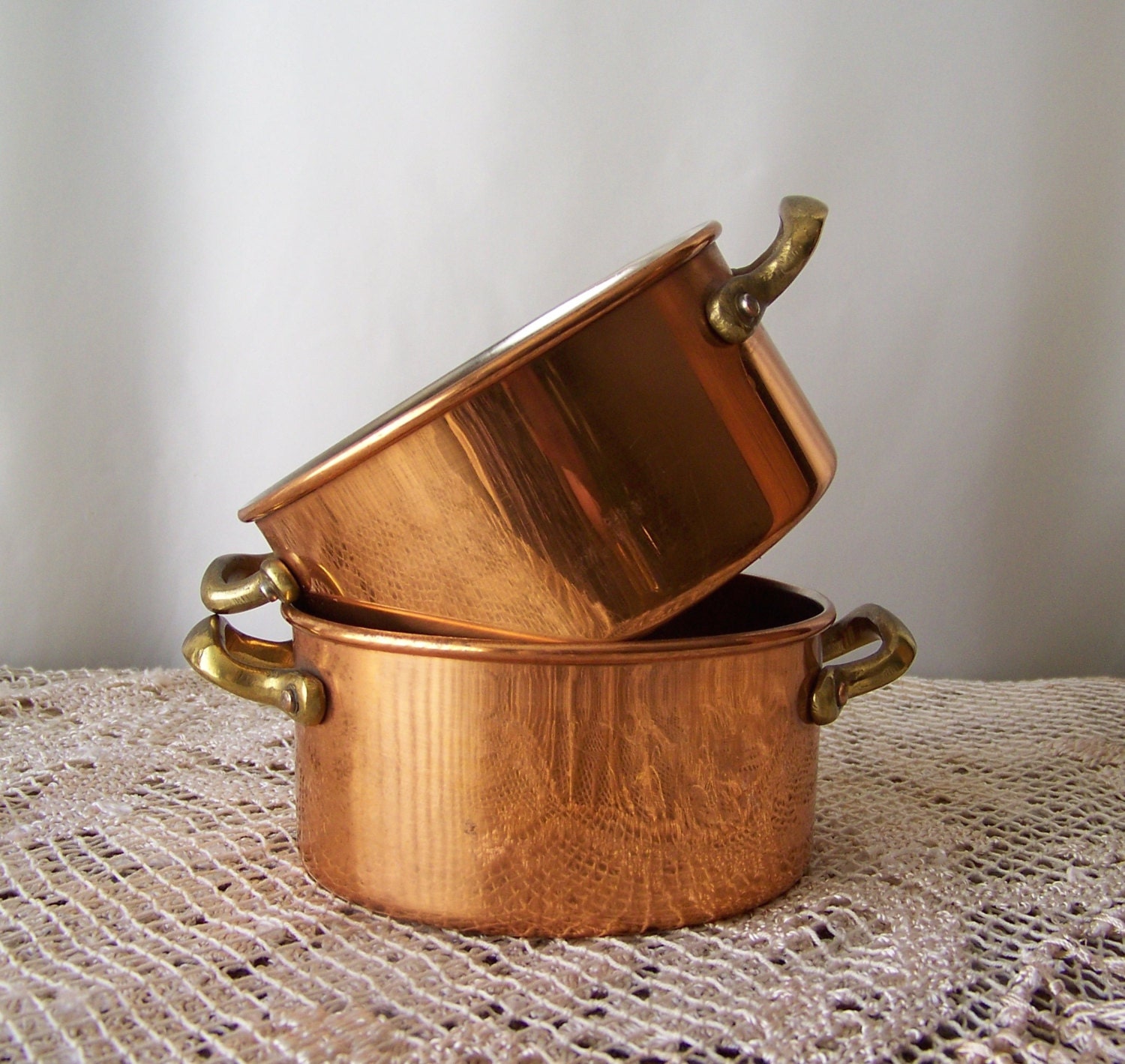 copper cooking pots and pans