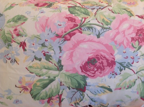 Vintage RALPH LAUREN pillow cover with large by rosesofyesteryear