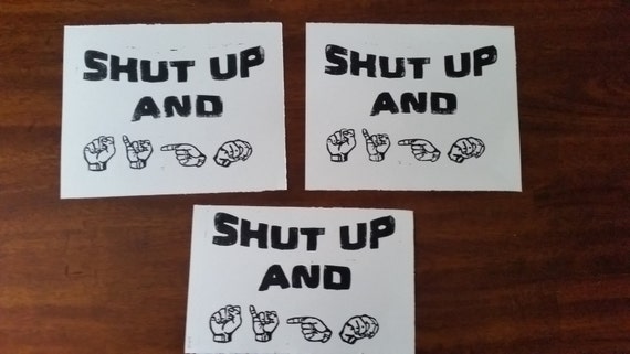 How To Sign Shut Up In Sign Language