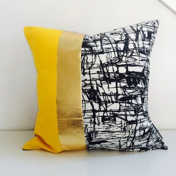 Decorative Pillow Cover 20x20 Square Accent by sheshappydesign